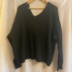 Black Twist Detail Sweater